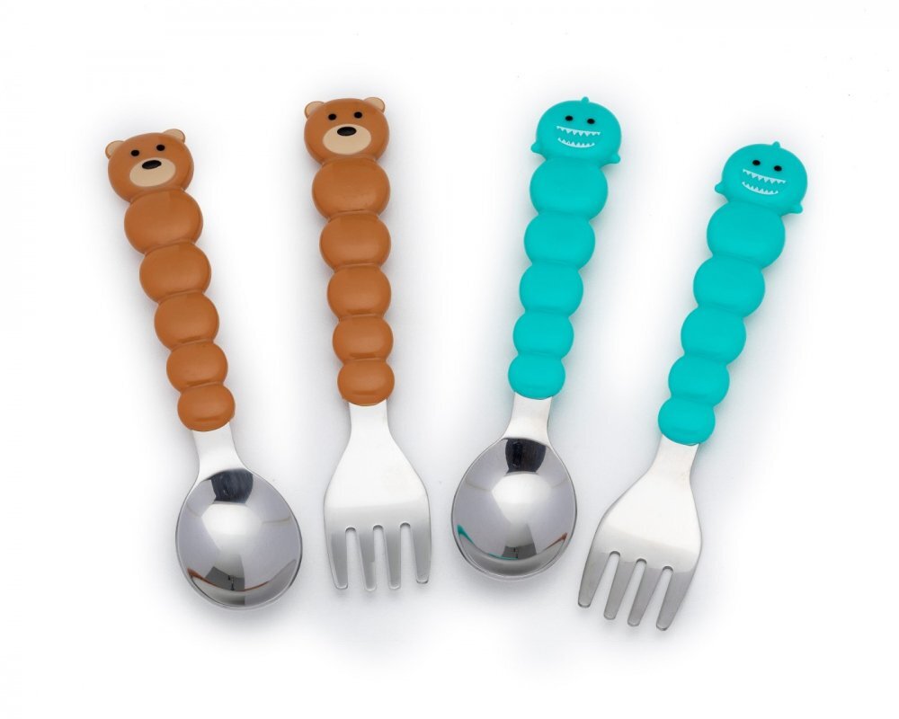 Melii Set 4 tacamuri colorate model urs si rechin
