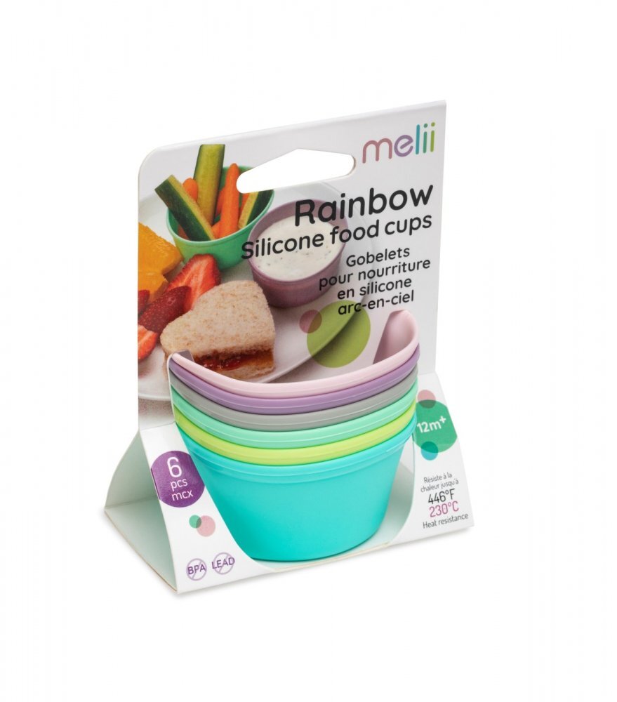 Melii Set 6 forme de gatit din silicon multicolor