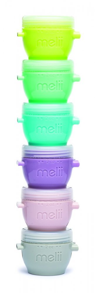 Melii Set 6 recipiente silicon SnapGo 59 ml