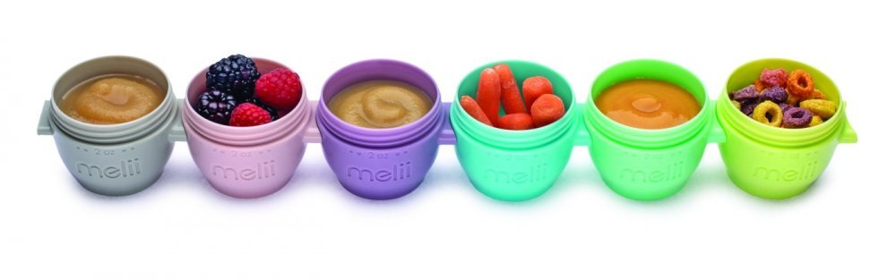 Melii Set 6 recipiente silicon SnapGo 59 ml