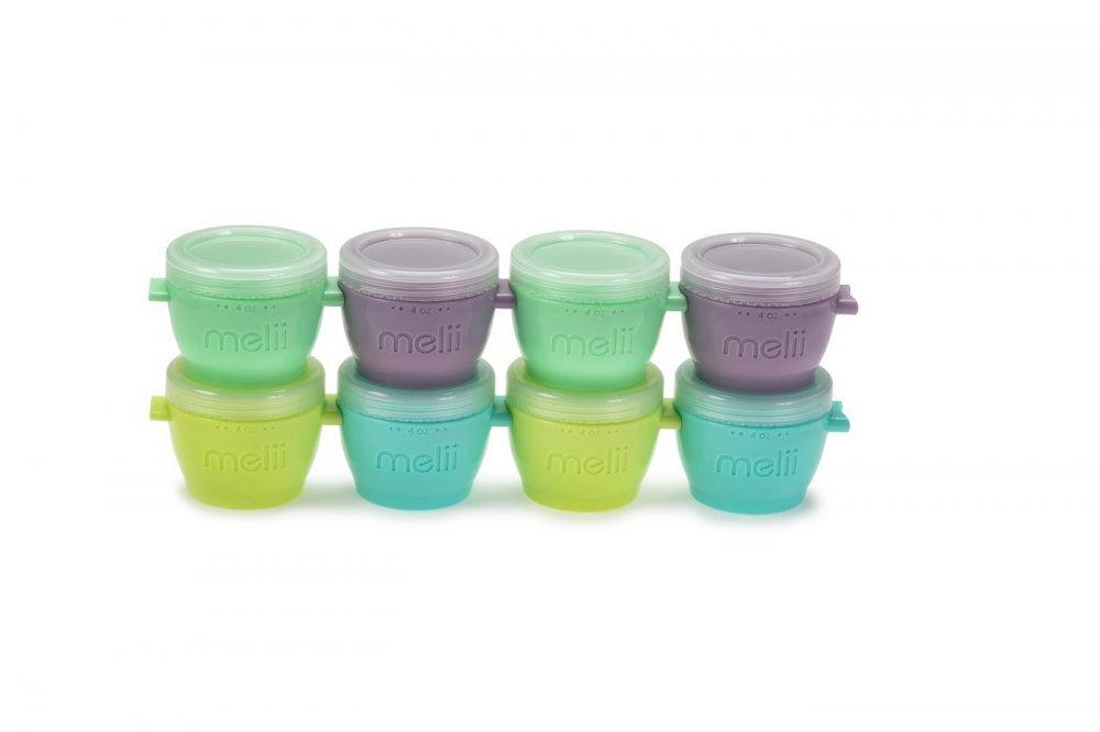 Melii Set 8 recipiente silicon SnapGo 118 ml