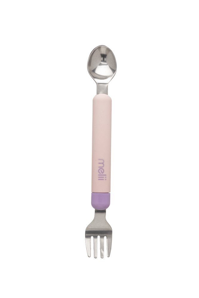 Melii Set lingurita si furculita pink-purple