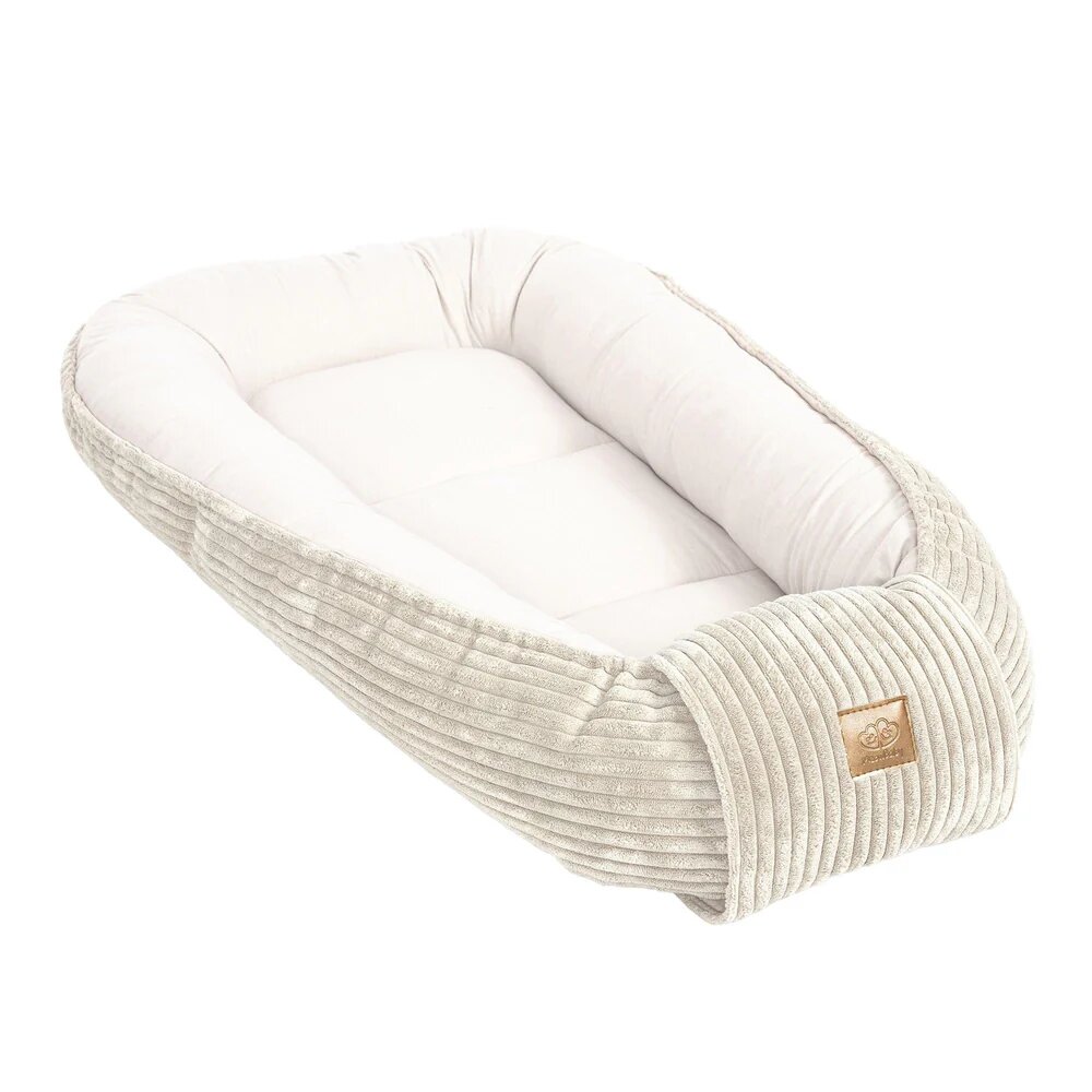 MeowBaby® Babynest pentru bebelusi MeowBaby aesthetic color vanilla