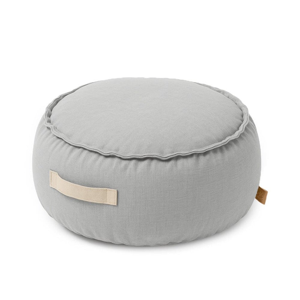 MeowBaby® Folotiu tip puf rotund Premium MeowBaby Outzy FeatherFog Gray Bean bag