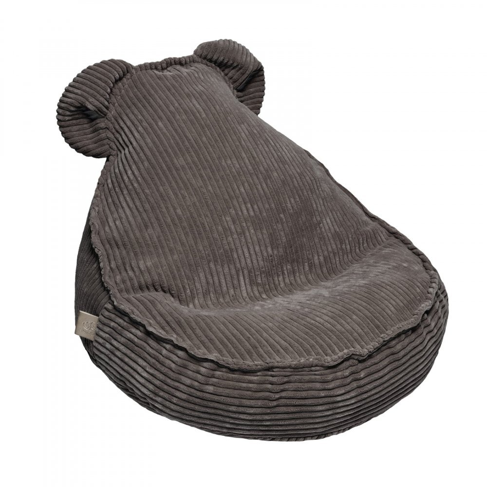 MeowBaby® Fotoliu puf pentru copii MeowBaby aesthetic Sako Teddy brown