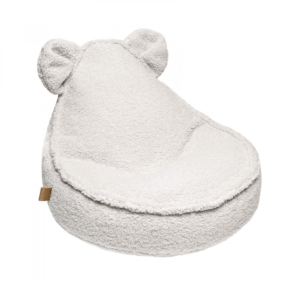 MeowBaby® Fotoliu puf pentru copii MeowBaby Bearly crem 58x50x67cm