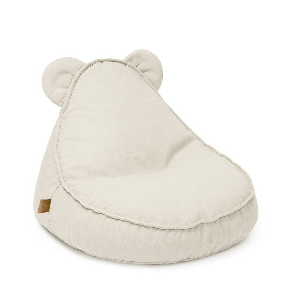 MeowBaby® Fotoliu tip puf MeowBaby Outzy Teddy Sako Oat blush Beige