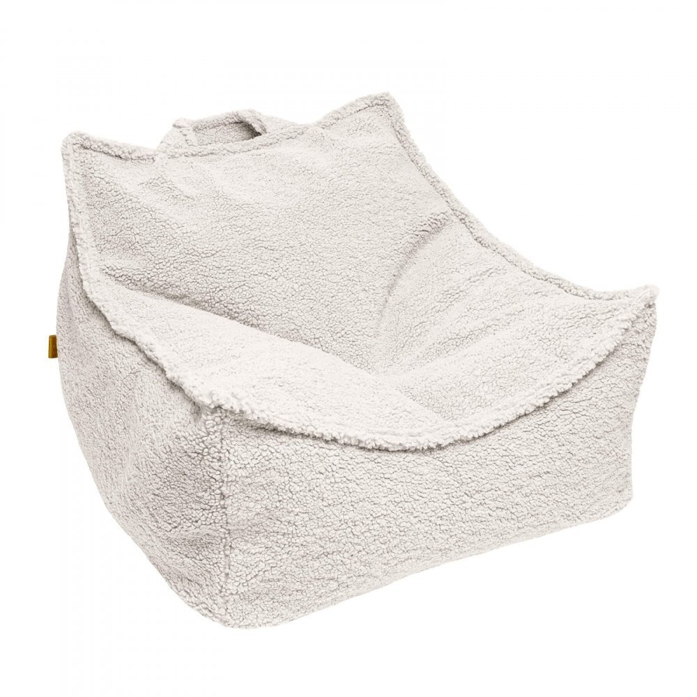 MeowBaby® Fotoliu tip puf pentru copii MeowBaby bearly Sako bag crem