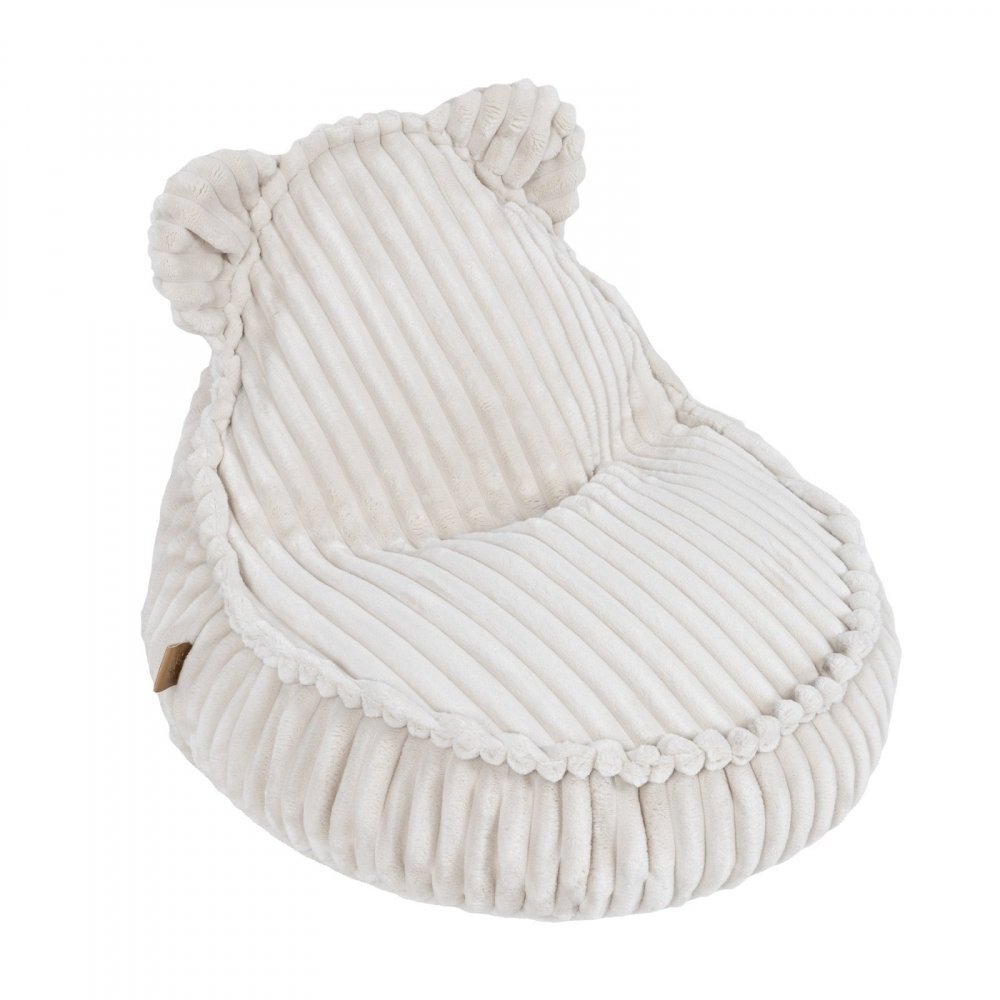 MeowBaby® Fotoliu tip puf pentru copii MeowBaby cotton candy white