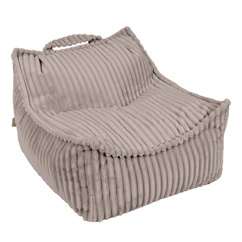 MeowBaby® Fotoliu tip puf pentru copii MeowBaby pebble beige