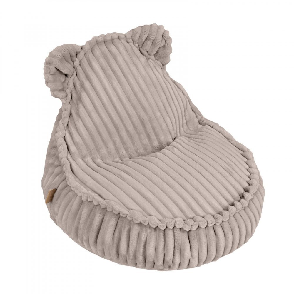 MeowBaby® Fotoliu tip puf pentru copii MeowBaby pebble beige