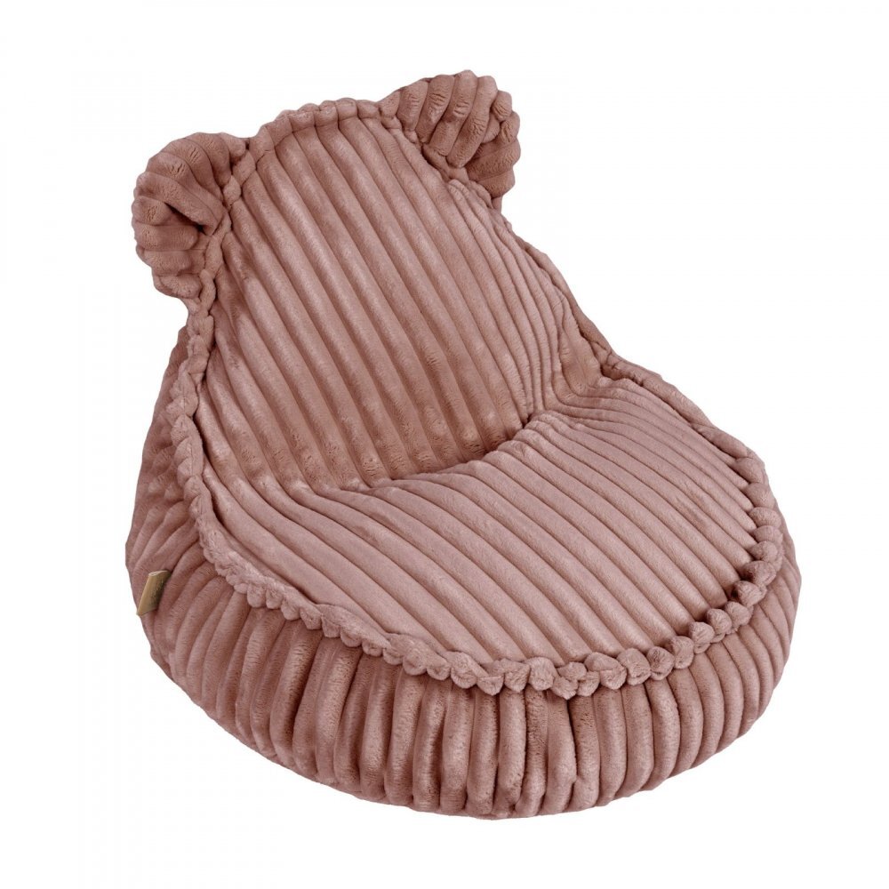 MeowBaby® Fotoliu tip puf pentru copii MeowBaby ruby chocolate pink