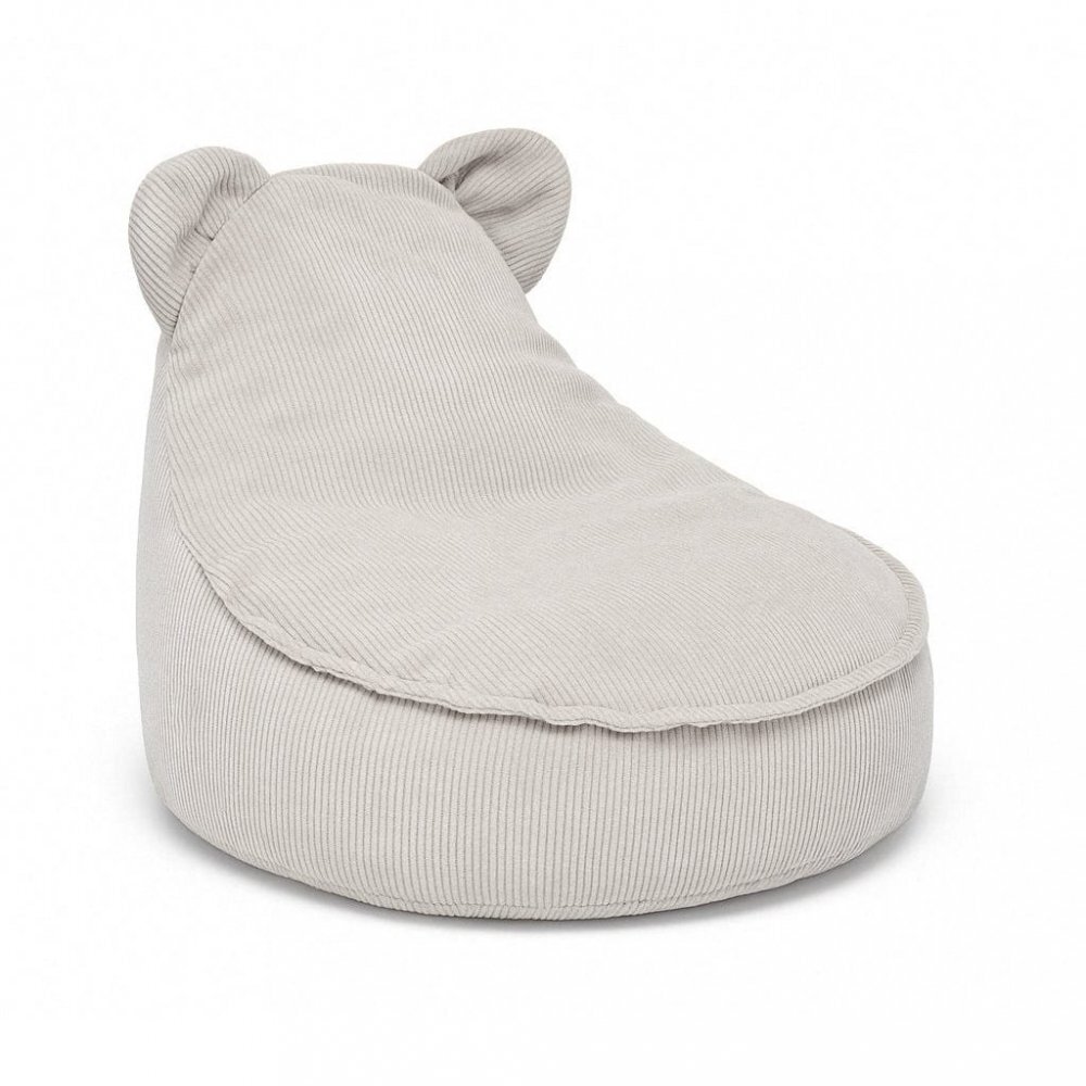 MeowBaby® Fotoliu tip puf pentru copii MeowBaby slimcord teddy sako bag gri