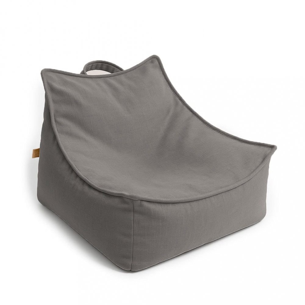 MeowBaby® Fotoliu tip puf Premium MeowBaby Outzy Sako Bag Drift Dlay Taupe Bean bag