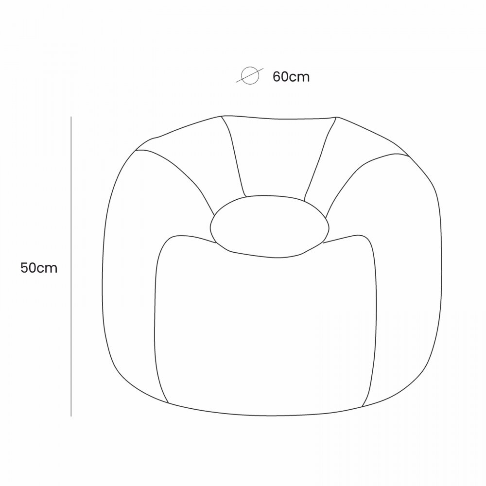 MeowBaby® Fotoliu tip puf Premium pentru copii MeowBaby Floreo Cloudberry Sky Blue Bean bag