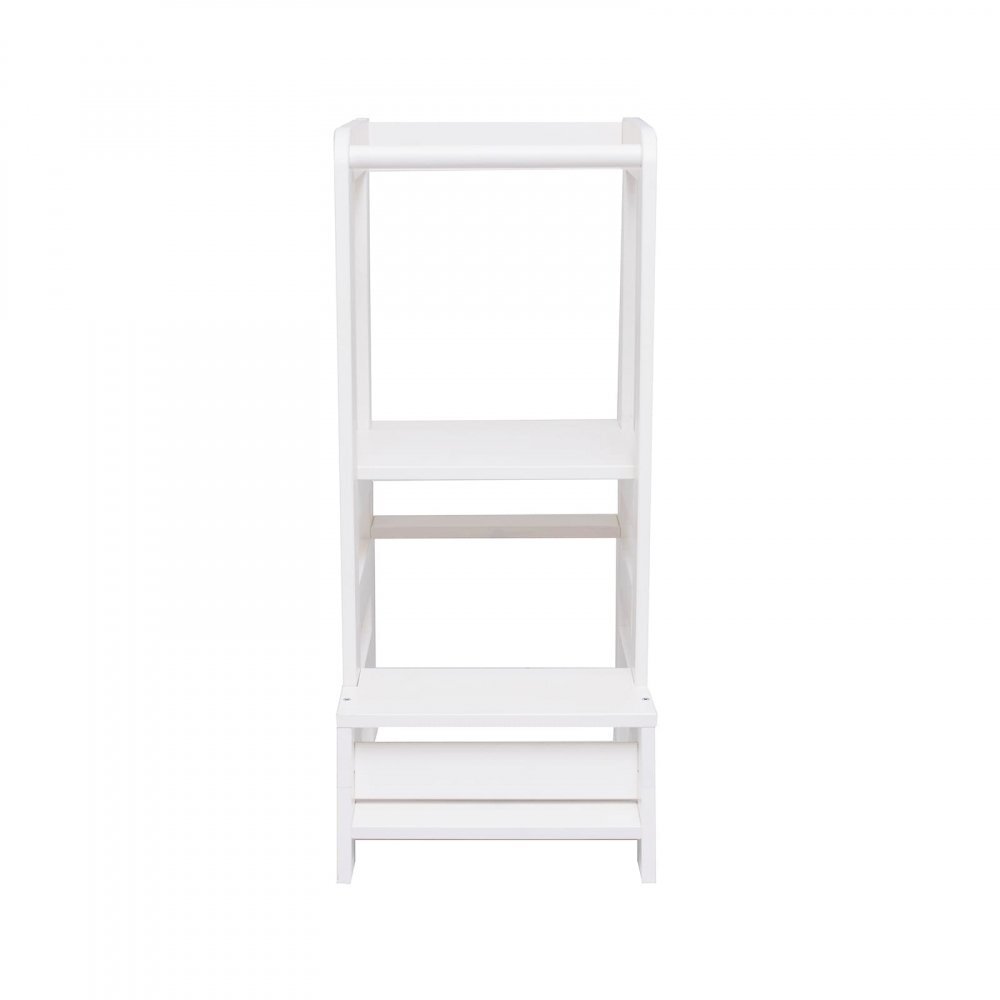 MeowBaby® Inaltator Learning Tower ajustabil ajutor de bucatarie MeowBaby lemn alb