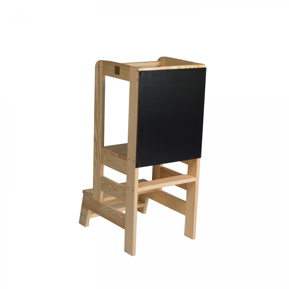 MeowBaby® Inaltator multifunctional ajutor de bucatarie cu tabla de scris MeowBaby lemn natural