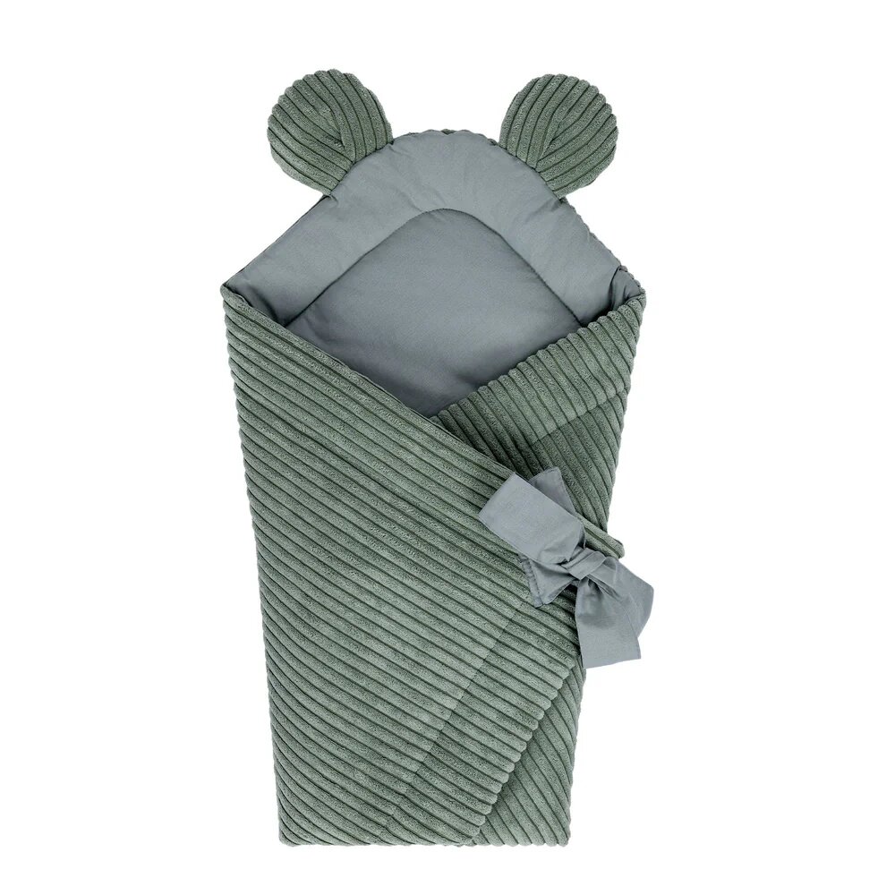 MeowBaby® Paturica de infasat pentru bebelusi MeowBaby aesthetic olive green