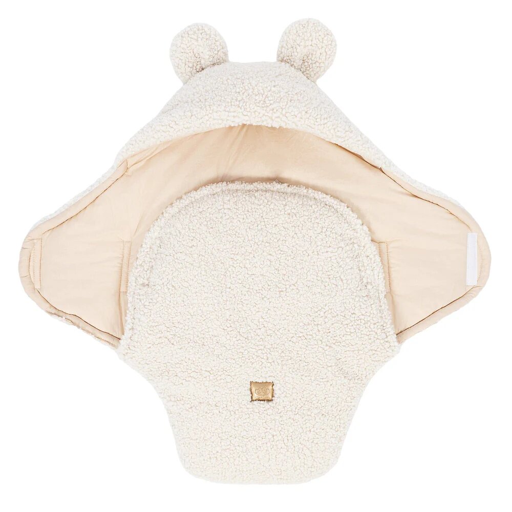 MeowBaby® Paturica pentru bebelusi bear ears cream
