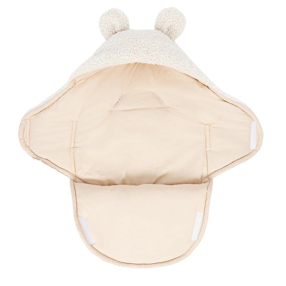 MeowBaby® Paturica pentru bebelusi bear ears cream