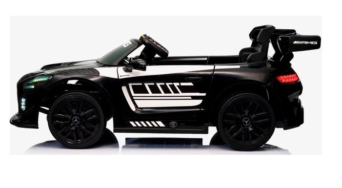 MERCEDES-BENZ Masinuta electrica cu telecomanda pentru copii Mercedes GT3 Evo Negru 114x69x45 cm varsta 1-5 ani roti Eva scaun din piele Eco putere 90W