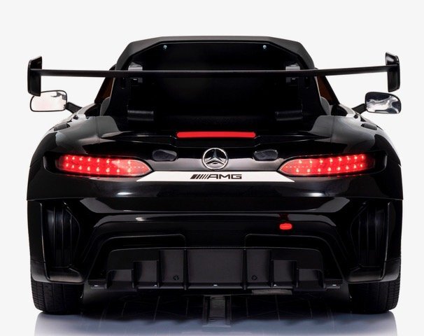 MERCEDES-BENZ Masinuta electrica cu telecomanda pentru copii Mercedes GT3 Evo Negru 114x69x45 cm varsta 1-5 ani roti Eva scaun din piele Eco putere 90W