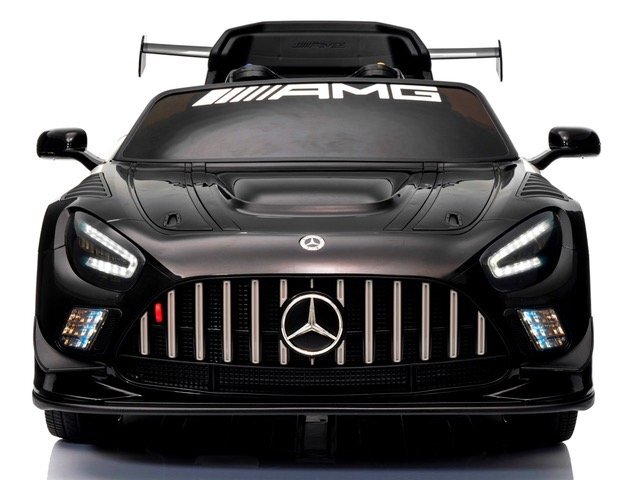 MERCEDES-BENZ Masinuta electrica cu telecomanda pentru copii Mercedes GT3 Evo Negru 114x69x45 cm varsta 1-5 ani roti Eva scaun din piele Eco putere 90W