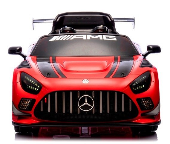 MERCEDES-BENZ Masinuta electrica cu telecomanda pentru copii Mercedes GT3 Evo Rosu 114x69x45 cm varsta 1-5 ani roti Eva scaun din piele Eco putere 90W