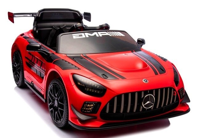 MERCEDES-BENZ Masinuta electrica cu telecomanda pentru copii Mercedes GT3 Evo Rosu 114x69x45 cm varsta 1-5 ani roti Eva scaun din piele Eco putere 90W