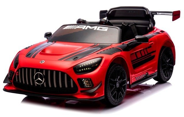 MERCEDES-BENZ Masinuta electrica cu telecomanda pentru copii Mercedes GT3 Evo Rosu 114x69x45 cm varsta 1-5 ani roti Eva scaun din piele Eco putere 90W