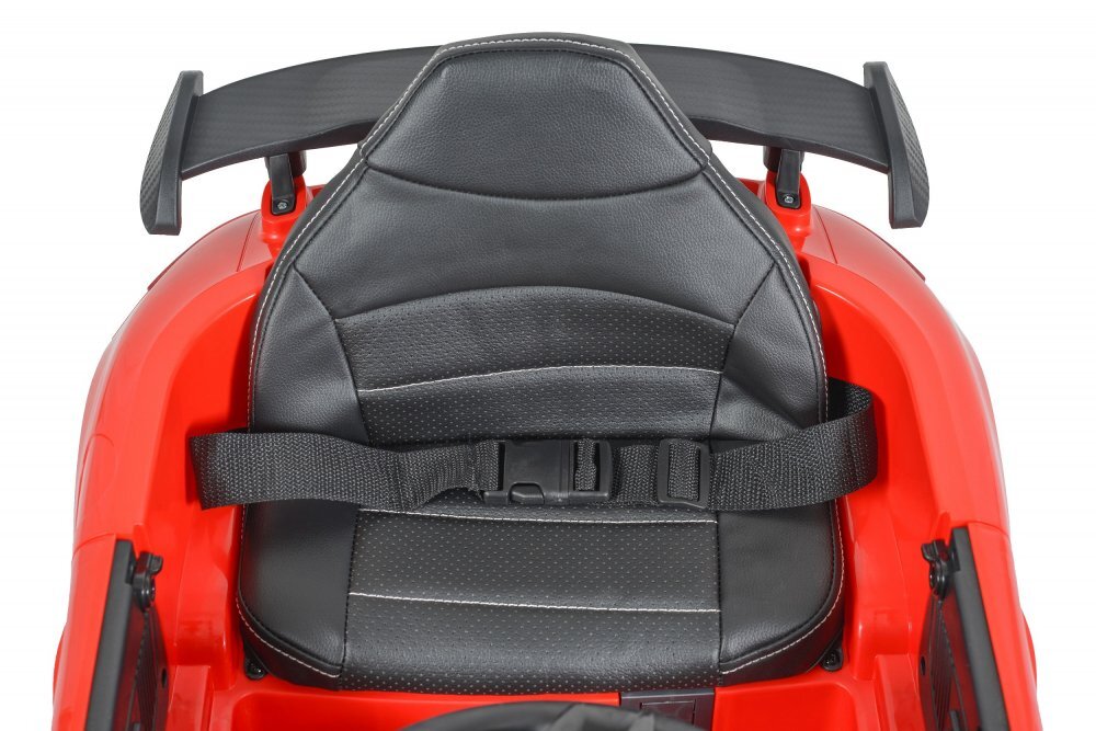 MERCEDES-BENZ Masinuta electrica pentru copii cu Licenta Mercedes AMG GTR Redtelecomandaroti EVA3 nivele vitezaacumulator 12V4Ahusi cu deschiderelumini LEDmufa MP3