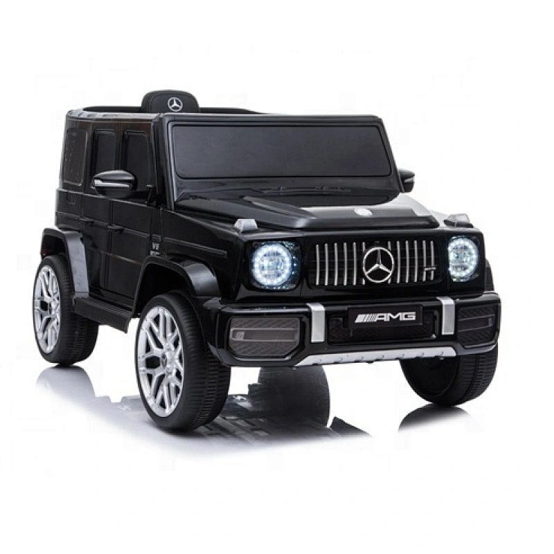 MERCEDES-BENZ Masinuta electrica pentru copii cu licenta Mercedes Benz AMG G63 Black cu telecomanda 2.4G2 motoarex35wdeschidere usilumini LEDsuspensii volan cu functii pornire la buton