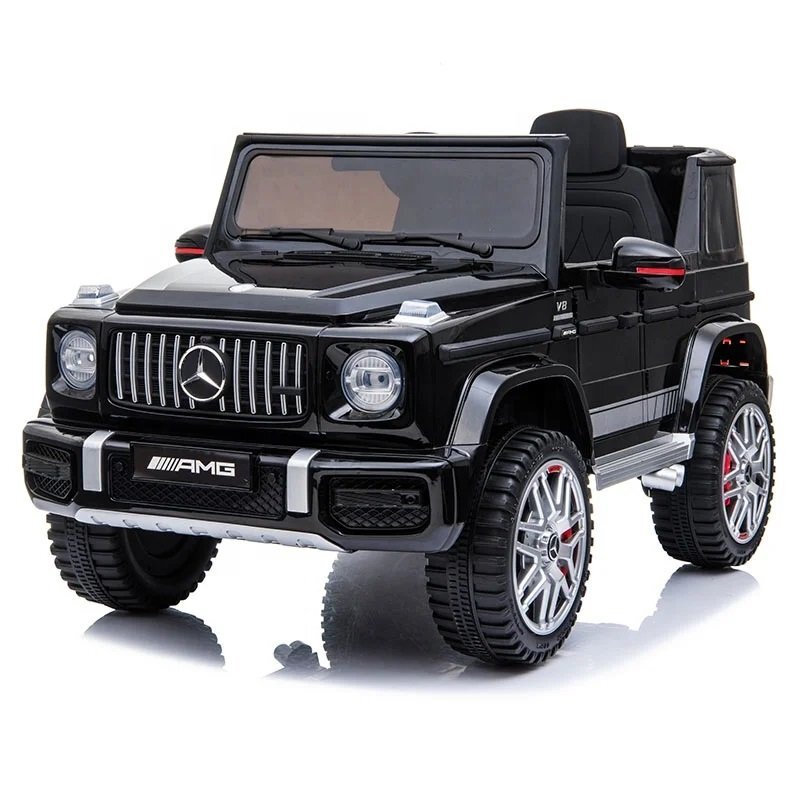 MERCEDES-BENZ Masinuta electrica pentru copii cu licenta Mercedes Benz AMG G63 Black cu telecomanda 2.4G2 motoarex35wRoti EVAScaun din pieleDeschidere usiLumini LEDSuspensiiVolan cu functiiPornire la buton