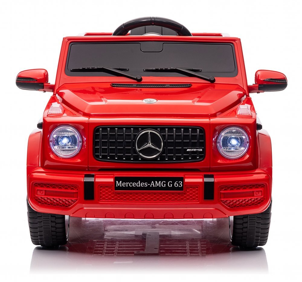 MERCEDES-BENZ Masinuta electrica pentru copii cu licenta Mercedes Benz AMG G63 Red cu telecomanda 2.4G 2 motoarex35w deschidere usilumini LEDsuspensii volan cu functii pornire la buton