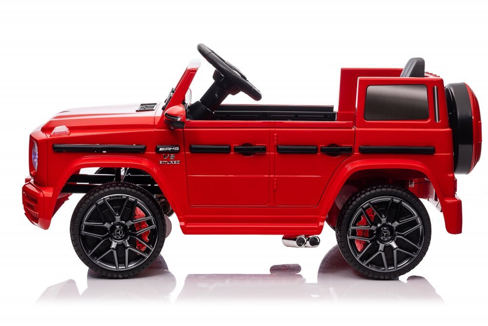 MERCEDES-BENZ Masinuta electrica pentru copii cu licenta Mercedes Benz AMG G63 Red cu telecomanda 2.4G 2 motoarex35w deschidere usilumini LEDsuspensii volan cu functii pornire la buton