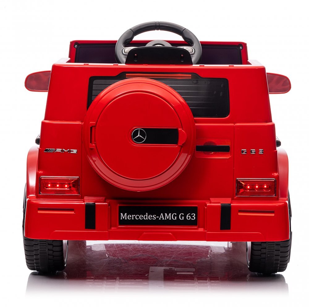 MERCEDES-BENZ Masinuta electrica pentru copii cu licenta Mercedes Benz AMG G63 Red cu telecomanda 2.4G 2 motoarex35w deschidere usilumini LEDsuspensii volan cu functii pornire la buton