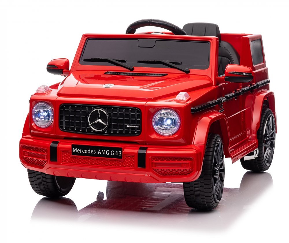 MERCEDES-BENZ Masinuta electrica pentru copii cu licenta Mercedes Benz AMG G63 Red cu telecomanda 2.4G2 motoarex35wRoti EVAScaun din pieleDeschidere usiLumini LEDSuspensiiVolan cu functiiPornire la buton