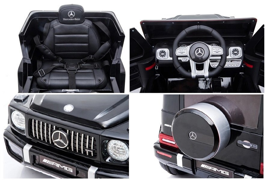 MERCEDES-BENZ Masinuta electrica pentru copii cu licenta Mercedes Benz AMG G63 Red cu telecomanda 2.4G2 motoarex35wRoti EVAScaun din pieleDeschidere usiLumini LEDSuspensiiVolan cu functiiPornire la buton