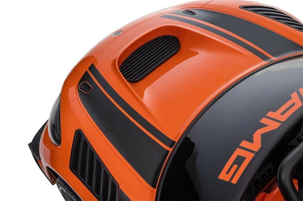 MERCEDES-BENZ Masinuta electrica pentru copii cu licenta Mercedes Benz AMG Orange cu echipare premiumtelecomanda cu 3 vitezeroti evascaun din piele2motoare x 35wusi cu deschiderebluetoothindicator baterieeleronsistem troller