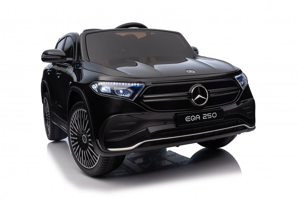 MERCEDES-BENZ Masinuta electrica pentru copii cu licenta Mercedes Benz EQA Blacktelecomanda 2.4G motoare 2x35w faruri si stopuri cu LEDdeschidere usislow startsistem troller