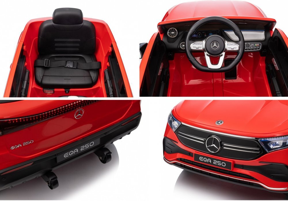 MERCEDES-BENZ Masinuta electrica pentru copii cu licenta Mercedes Benz EQA Redtelecomanda 2.4G motoare 2x35w faruri si stopuri cu LEDdeschidere usislow startsistem troller