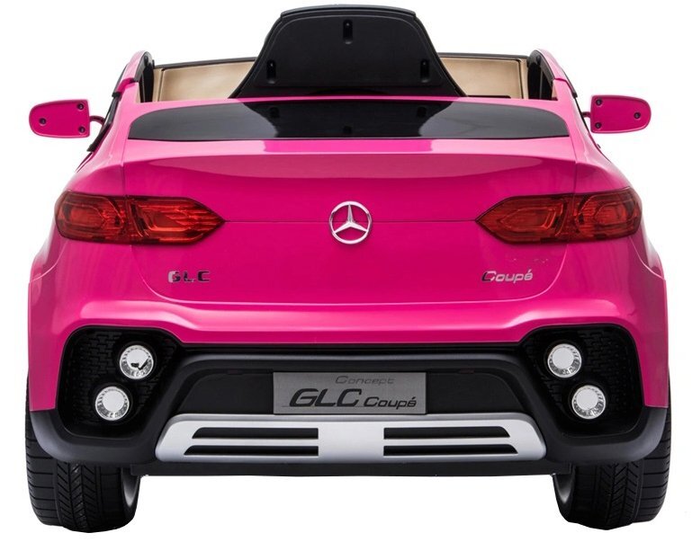 MERCEDES-BENZ Masinuta electrica pentru copii GLC Coupe Pink 70w cu telecomanda 2.4Groti evascaun pielecentura de sigurantausi cu deschideresistem troller3 vitezelumini ledmuzicamufa mp3usbindicator baterie
