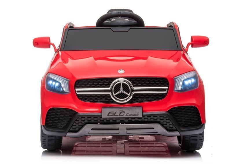 MERCEDES-BENZ Masinuta electrica pentru copii GLC Coupe Red 70w cu telecomanda 2.4Groti evascaun pielecentura de sigurantausi cu deschideresistem troller3 vitezelumini ledmuzicamufa mp3usbindicator baterie