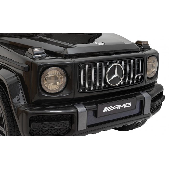 MERCEDES-BENZ Masinuta electrica pentru copii Mercedes AMG G63 Negru 50W cu telecomanda pornire lenta sunete si lumni suspensii si scaun din piele