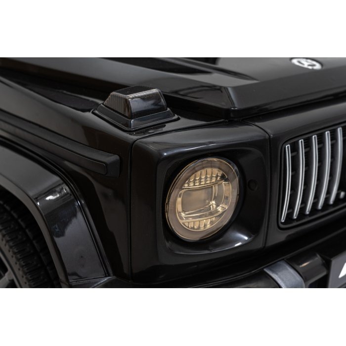 MERCEDES-BENZ Masinuta electrica pentru copii Mercedes AMG G63 Negru 50W cu telecomanda pornire lenta sunete si lumni suspensii si scaun din piele