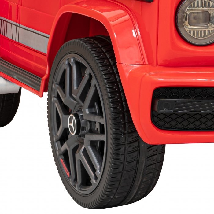 MERCEDES-BENZ Masinuta electrica pentru copii Mercedes AMG G63 Rosu 50W cu telecomanda pornire lenta sunete si lumni suspensii si scaun din piele