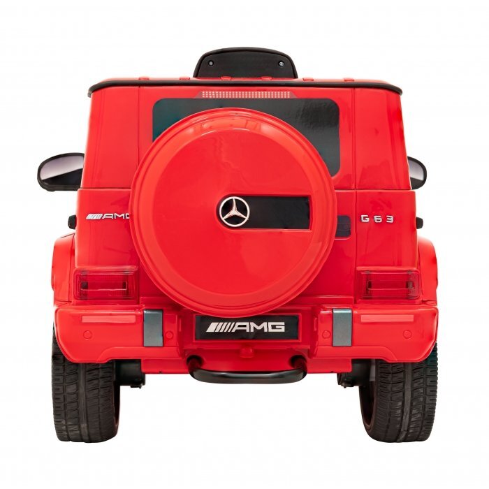 MERCEDES-BENZ Masinuta electrica pentru copii Mercedes AMG G63 Rosu 50W cu telecomanda pornire lenta sunete si lumni suspensii si scaun din piele