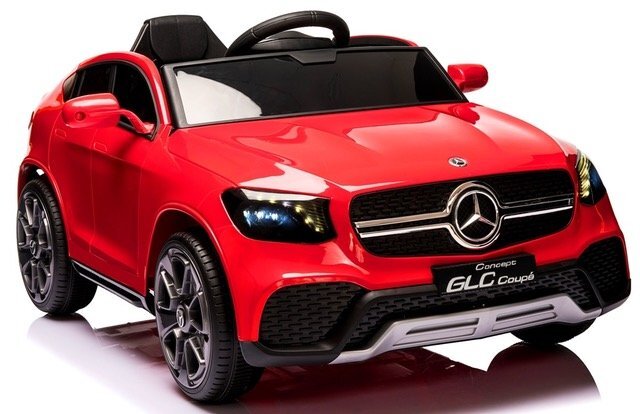 MERCEDES-BENZ Masinuta electrica pentru copii Mercedes AMG GLC Coupe Rosu cu telecomanda 4x4 roti EVA varsta 1-4.5 ani 105x67x46 cm putere 180W