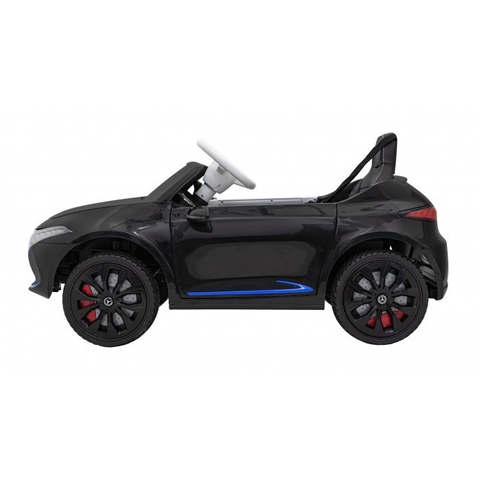MERCEDES-BENZ Masinuta electrica pentru copii Mercedes Benz AMG EQA negru 70W cu telecomanda sunete suspensii lumini scaun piele si roti din spuma Eva