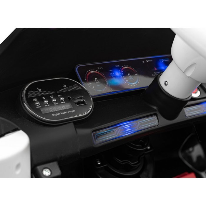 MERCEDES-BENZ Masinuta electrica pentru copii Mercedes Benz AMG EQA negru 70W cu telecomanda sunete suspensii lumini scaun piele si roti din spuma Eva